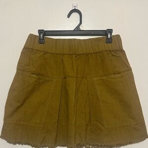 Free People Olive Green Skirt